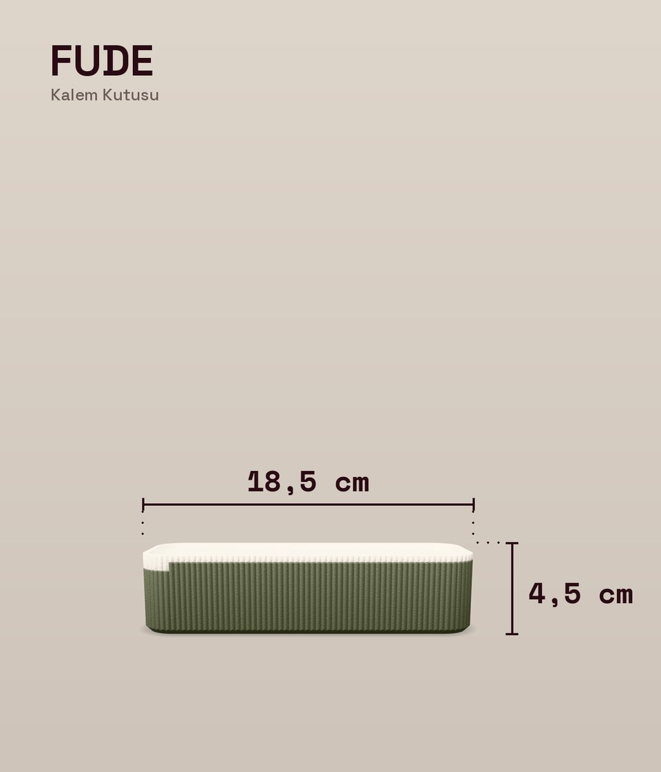 Fude Kalem Kutusu ölçü şeması