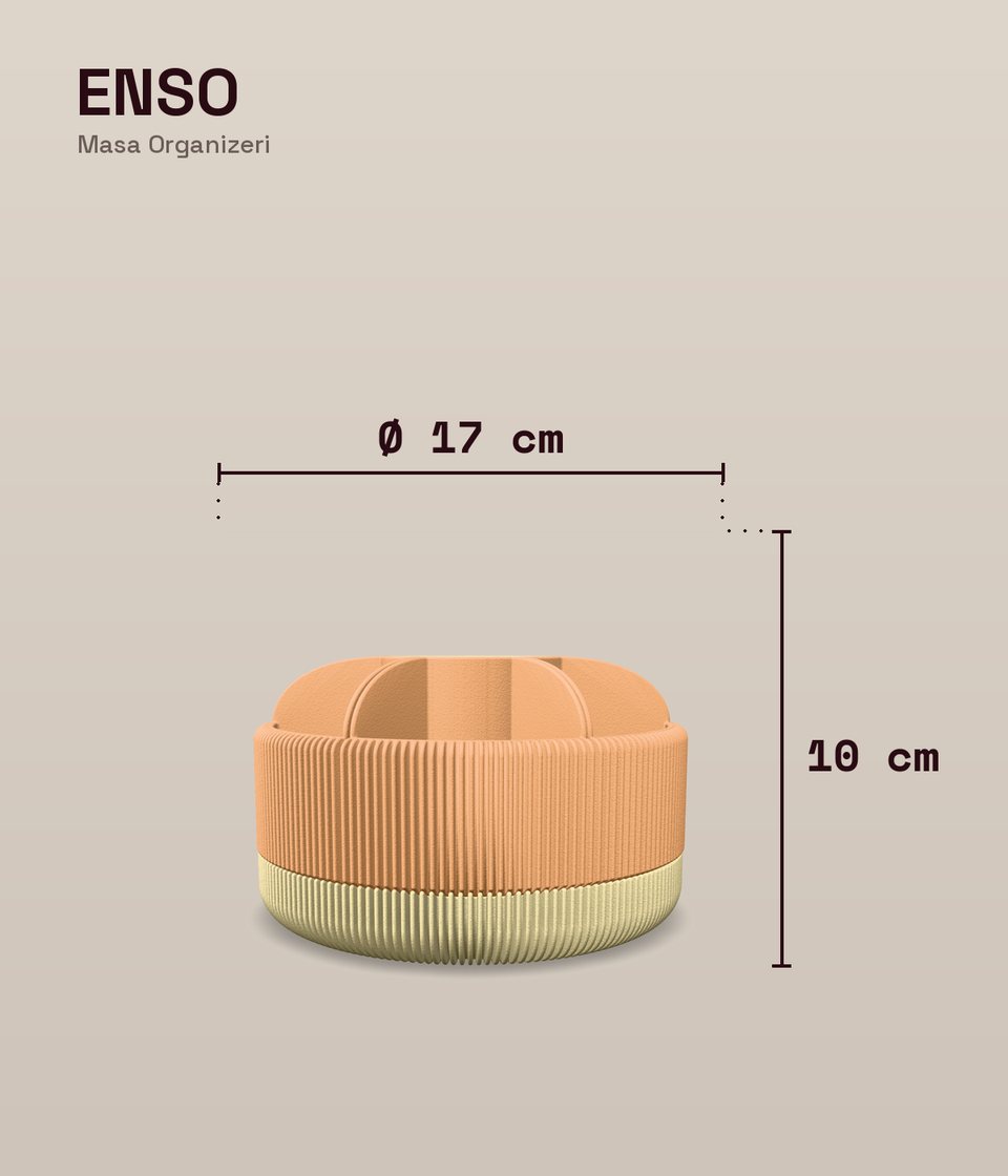 Enso Masa Organizeri ölçü şeması