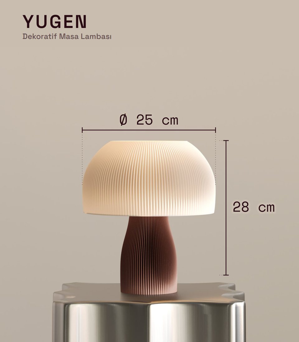 Yugen Decorative Table Lamp dimension drawing
