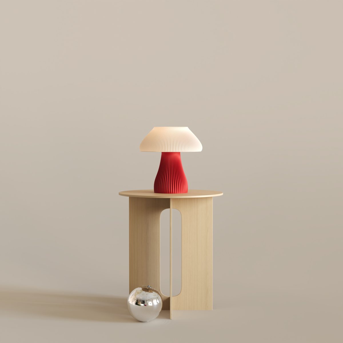 Mons Dekoratif Masa Lambası – Chinese Red