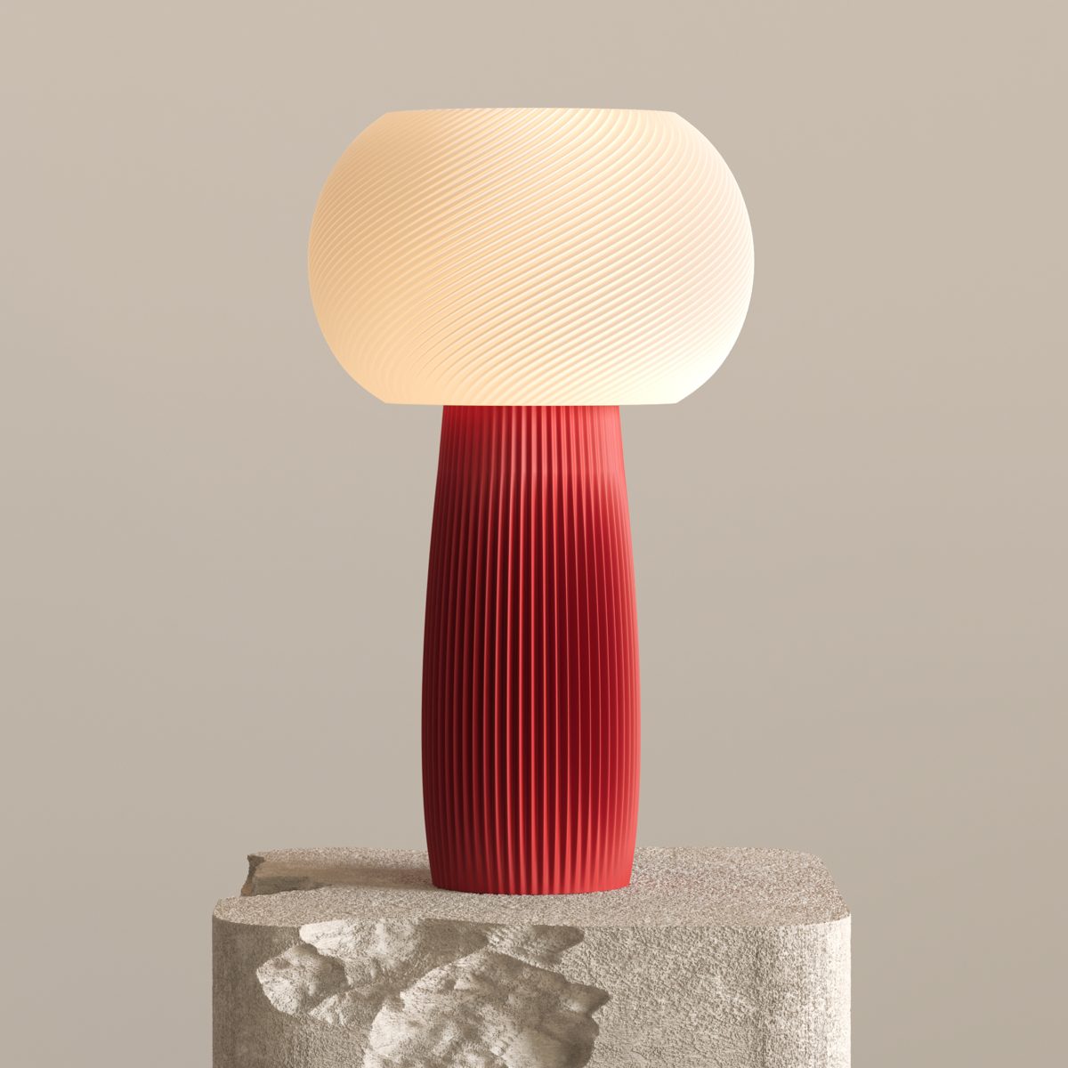 Ritsu Decorative Table Lamp – Chinese Red