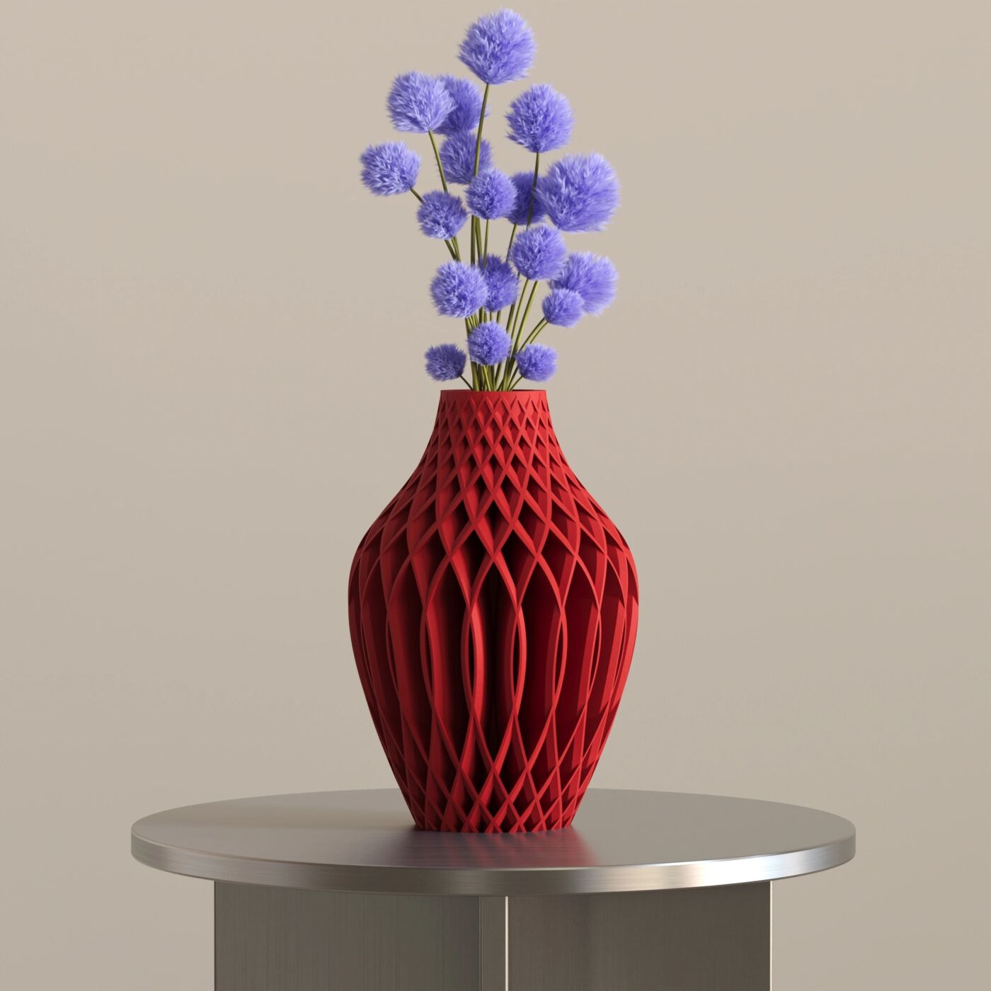 Figura 2 Dekoratif Vazo – Chinese Red