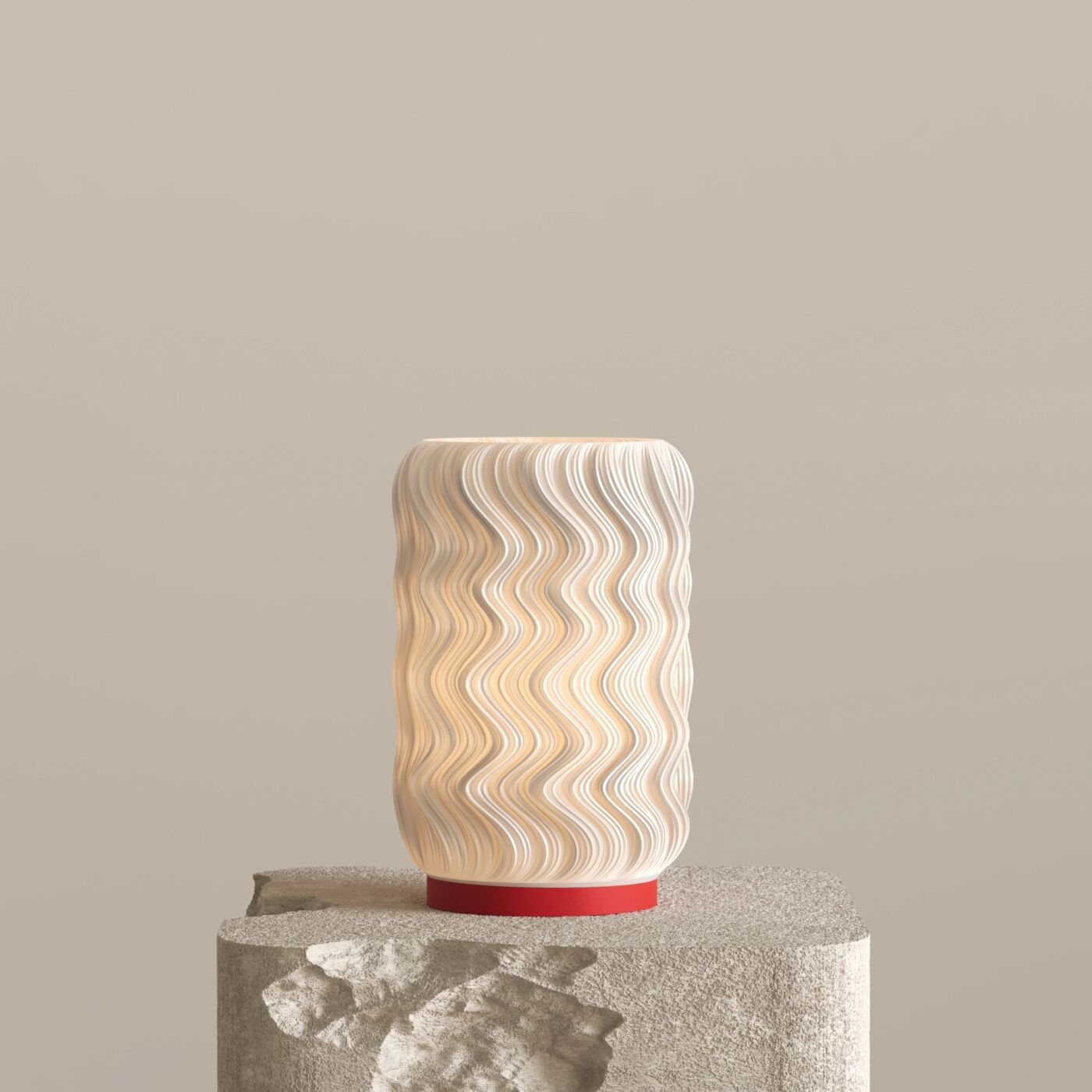 Marea-V2 Decorative Table Lamp – Chinese Red