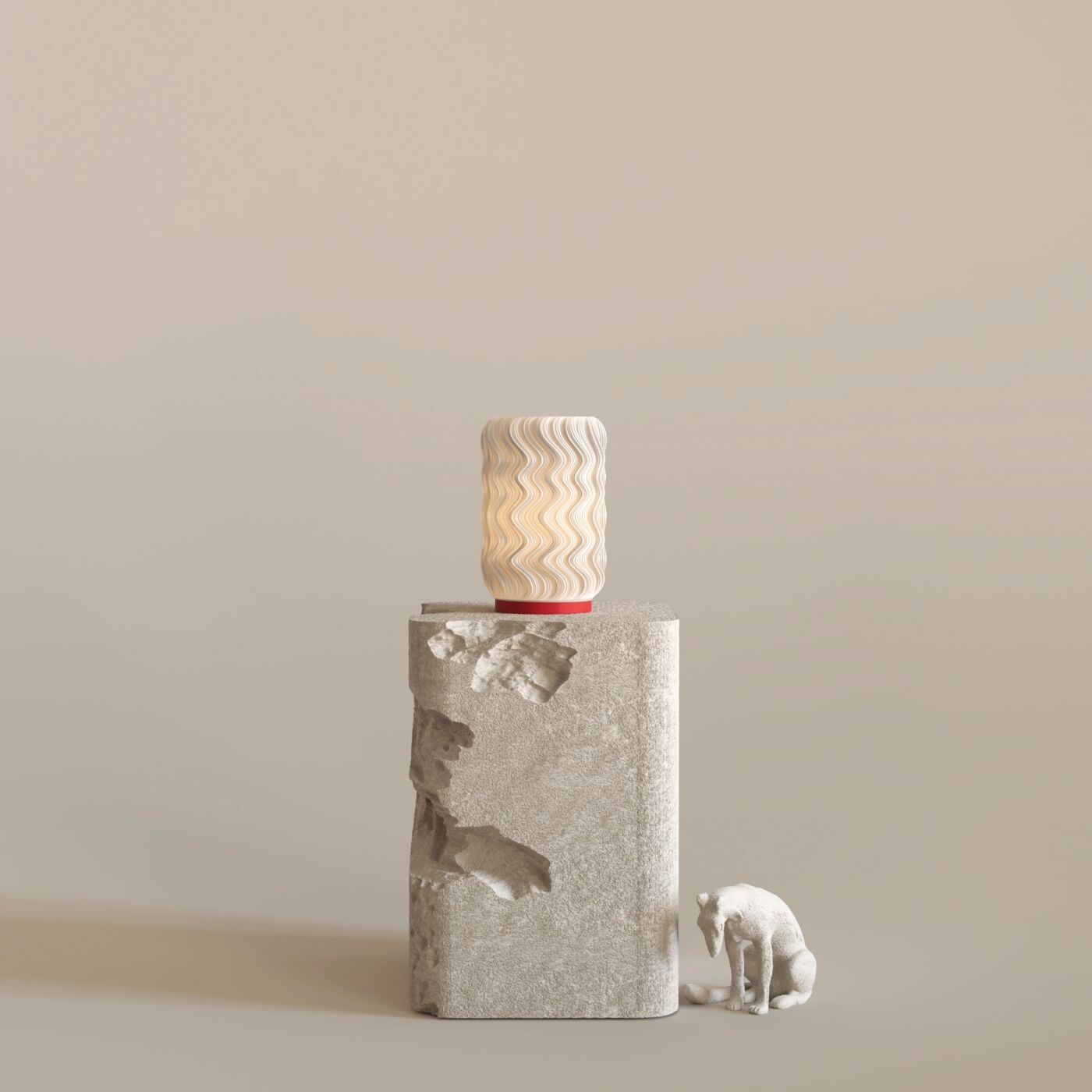 Marea-V2 Decorative Table Lamp – Chinese Red
