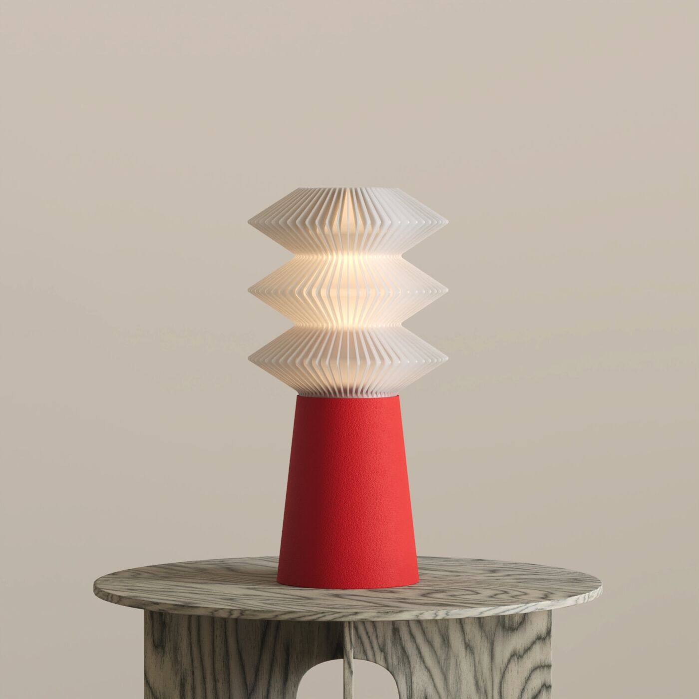 Kai Decorative Table Lamp – Chinese Red
