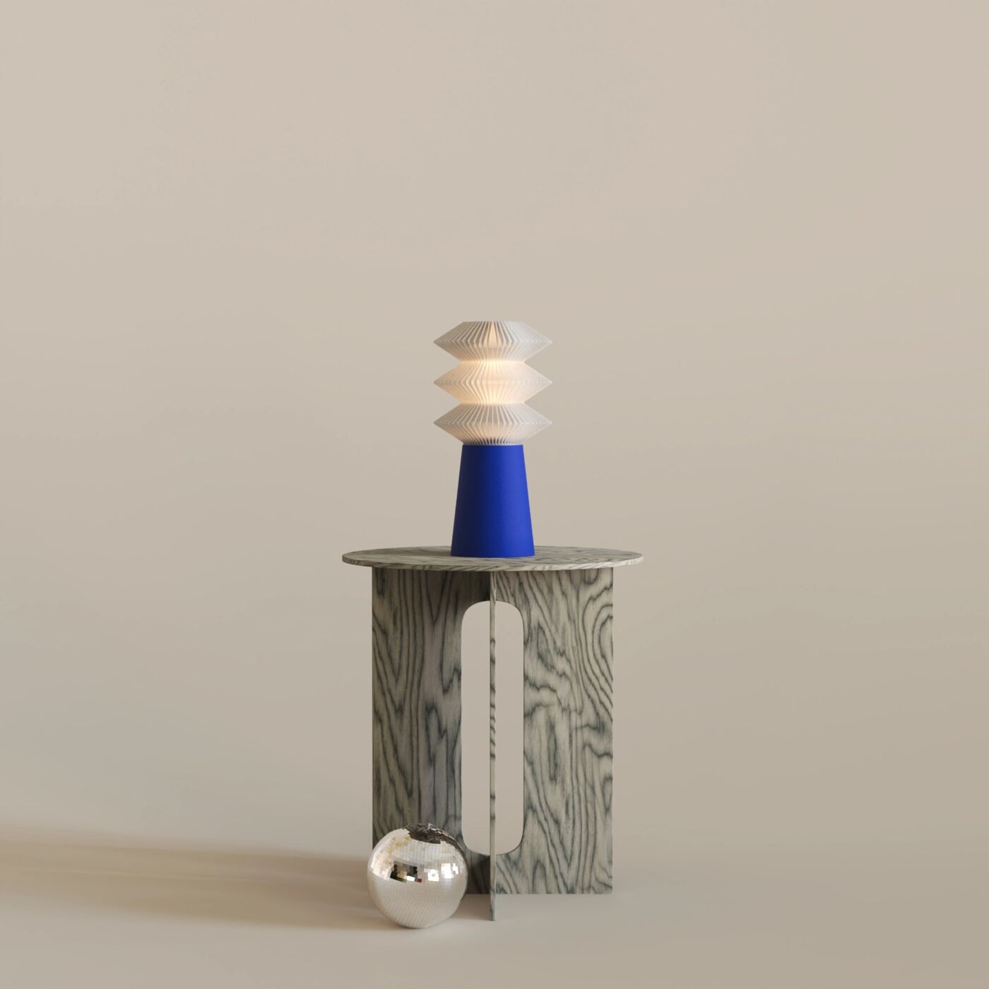 Kai Dekoratif Masa Lambası – RGB Blue