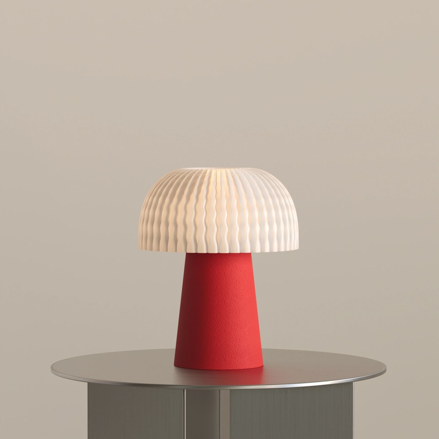 Kukka Dekoratif Masa Lambası – Chinese Red