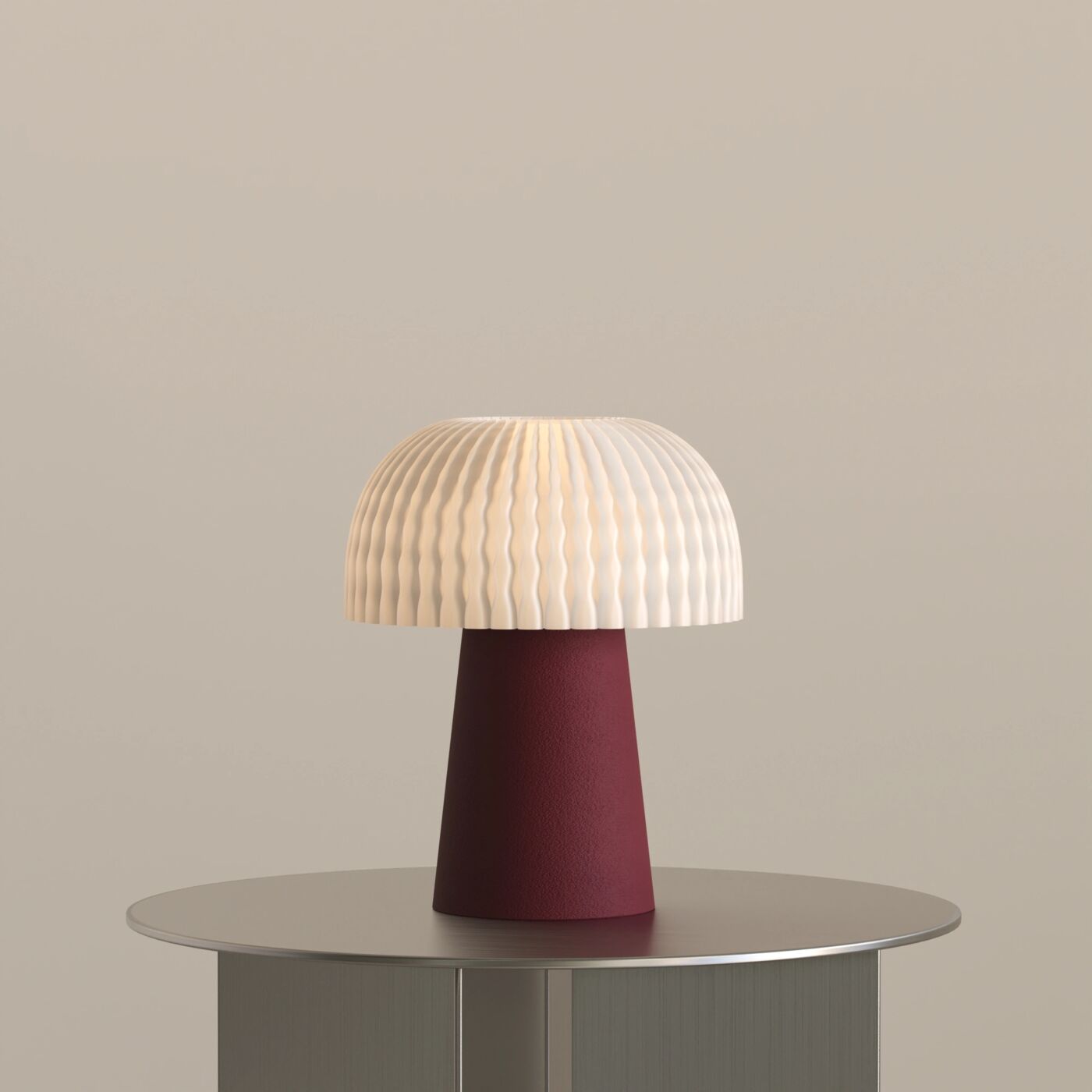 Kukka Decorative Table Lamp – Matte Wine