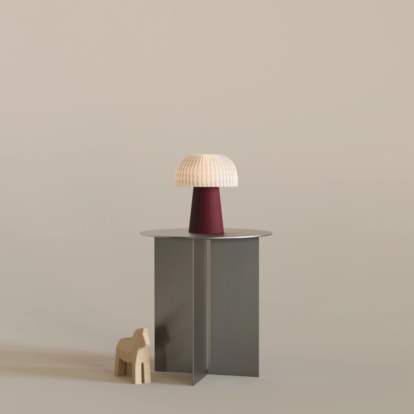 Kukka Decorative Table Lamp – Matte Wine