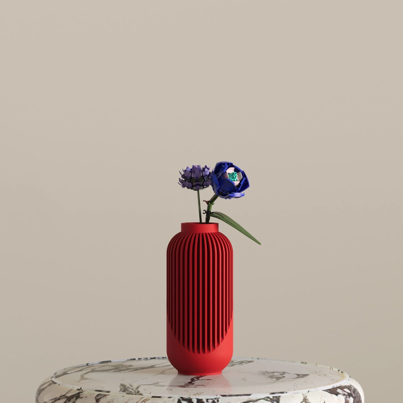Sette Dekoratif Vazo – Chinese Red