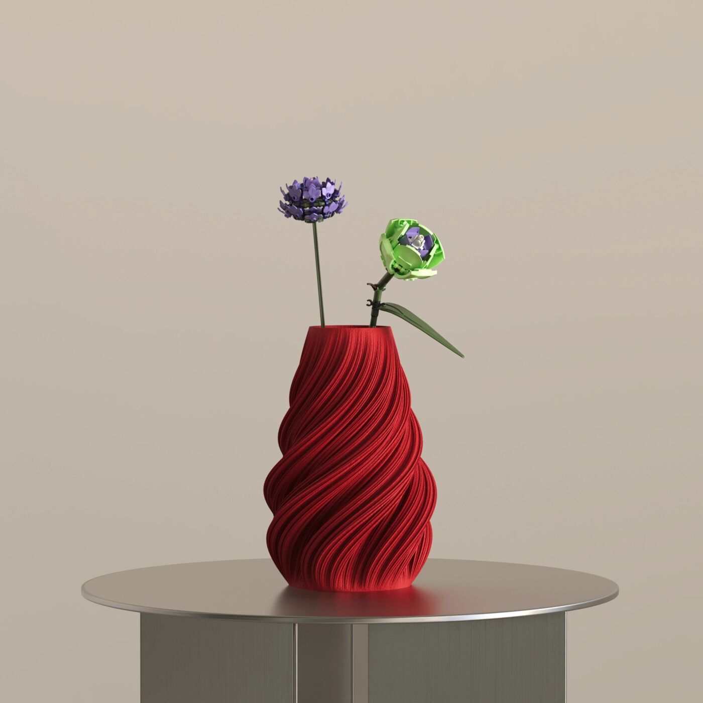 Ripp Decorative Vase – Chinese Red