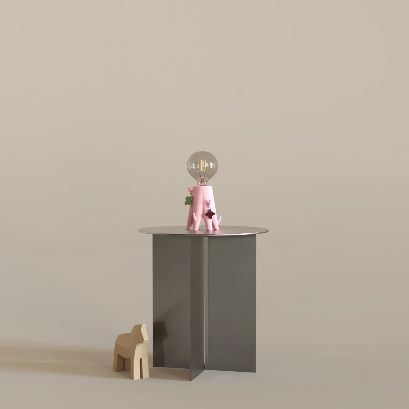 Mini Cactus Decorative Table Lamp – Lotus Powder