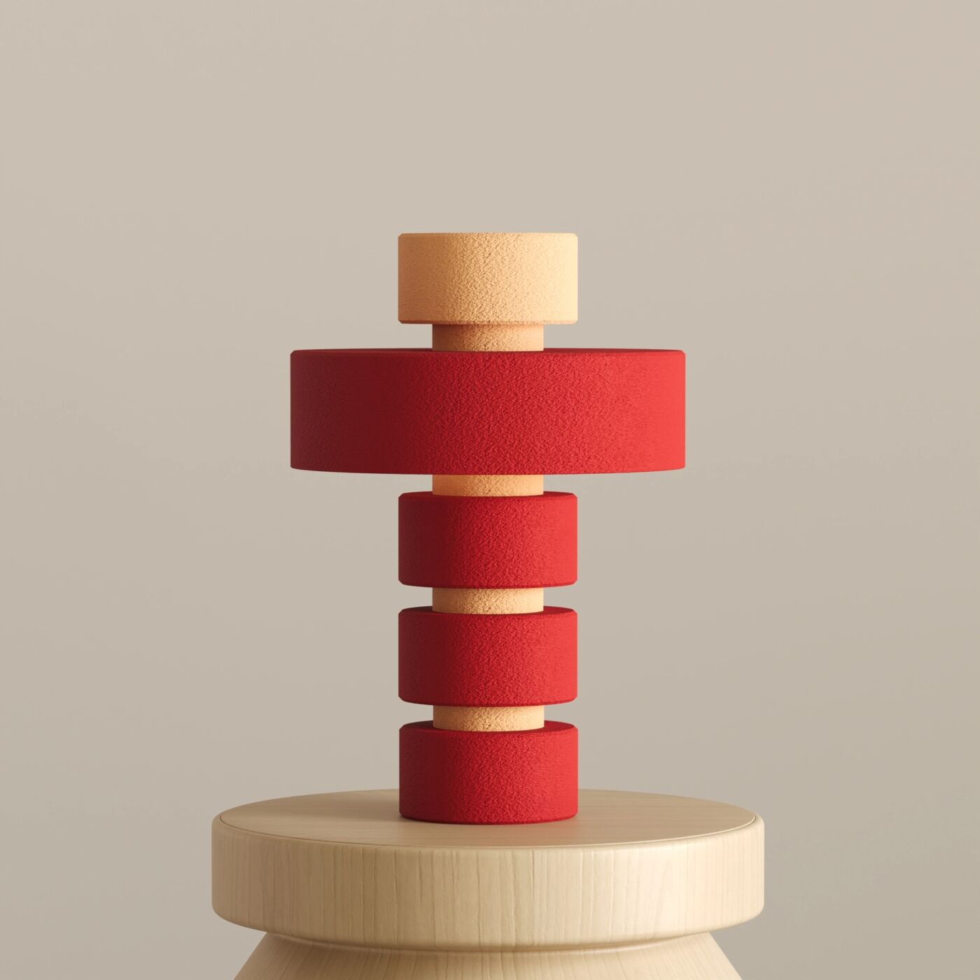 Cord Decorative Table Lamp – Chinese Red