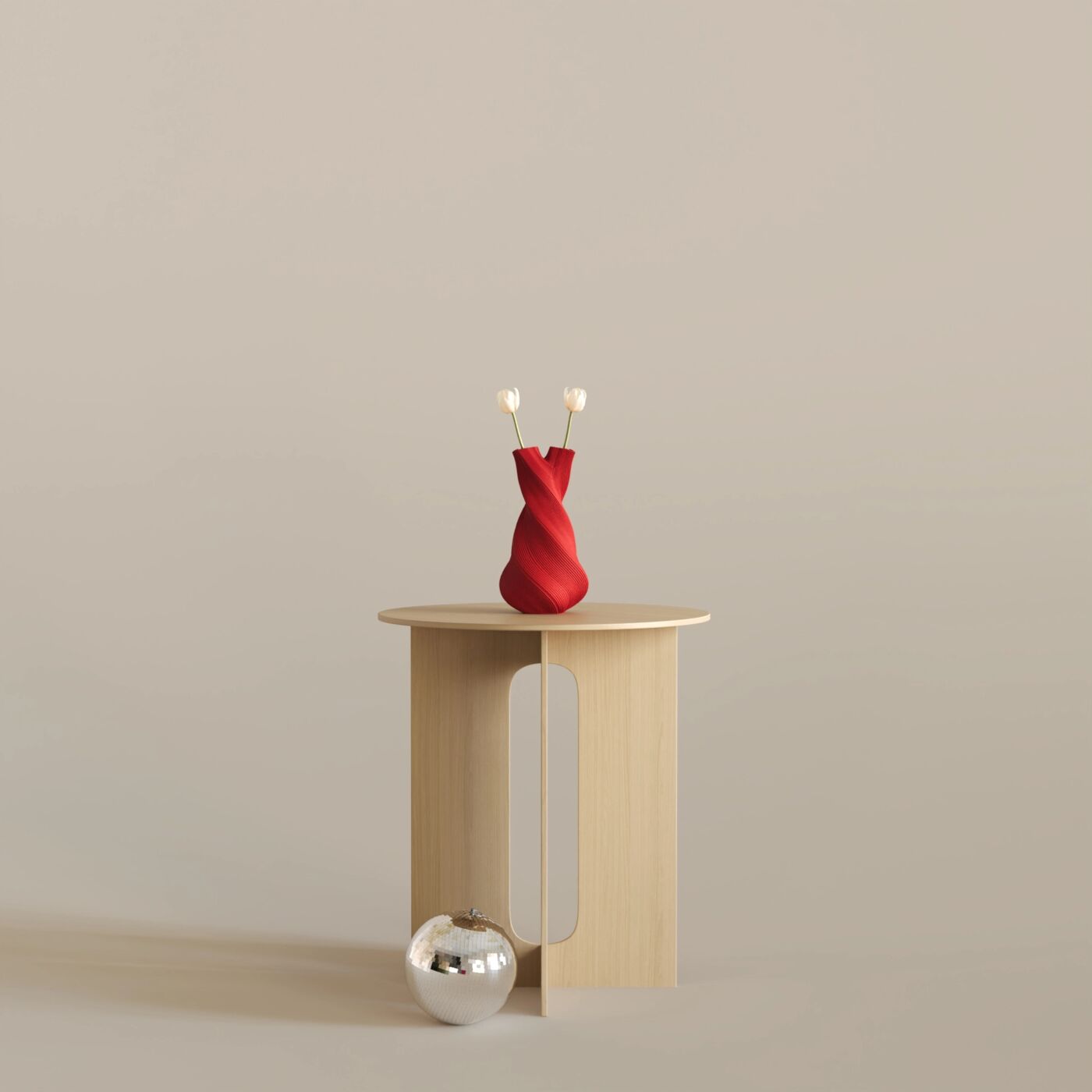 Spuma Dekoratif Vazo – Chinese Red