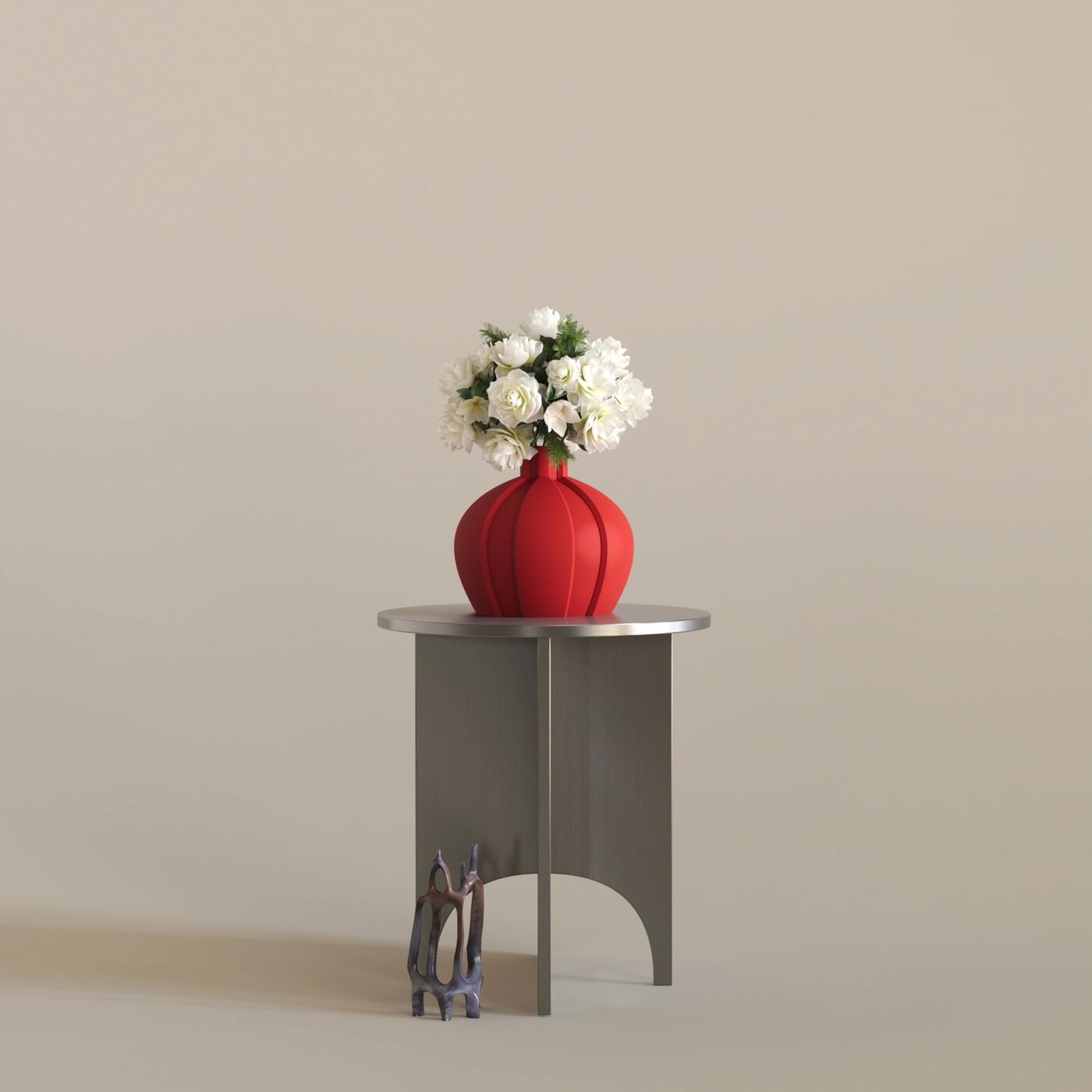 Pinguis Dekoratif Vazo – Chinese Red