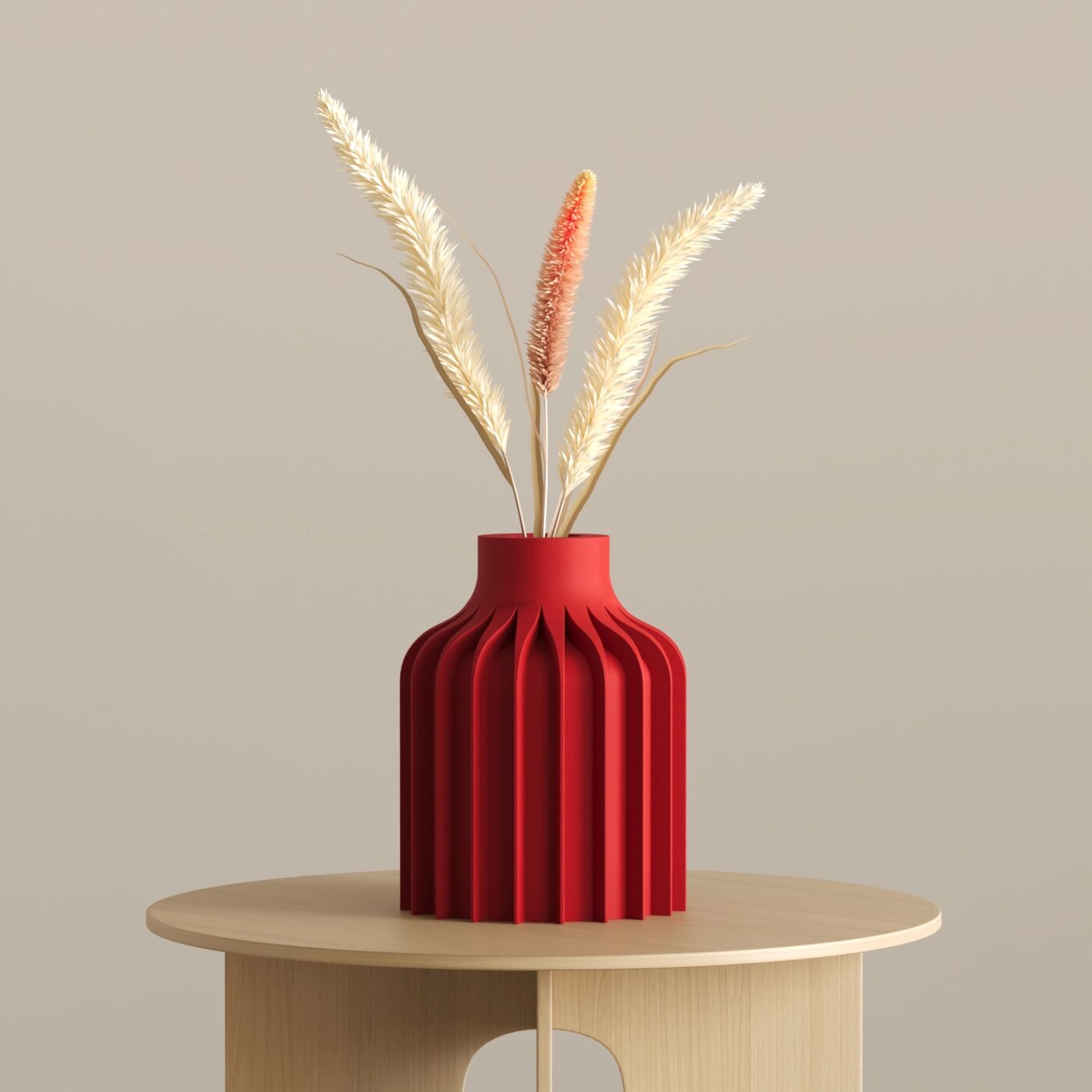 Aequus Dekoratif Vazo – Chinese Red