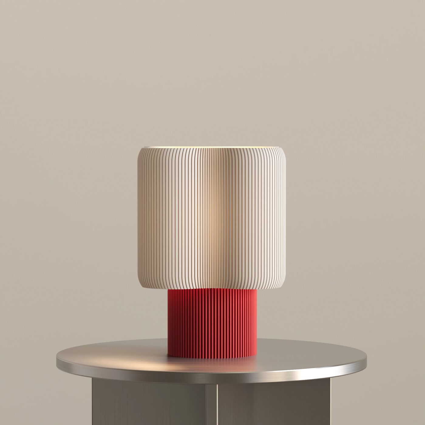 Doku Decorative Table Lamp – Chinese Red