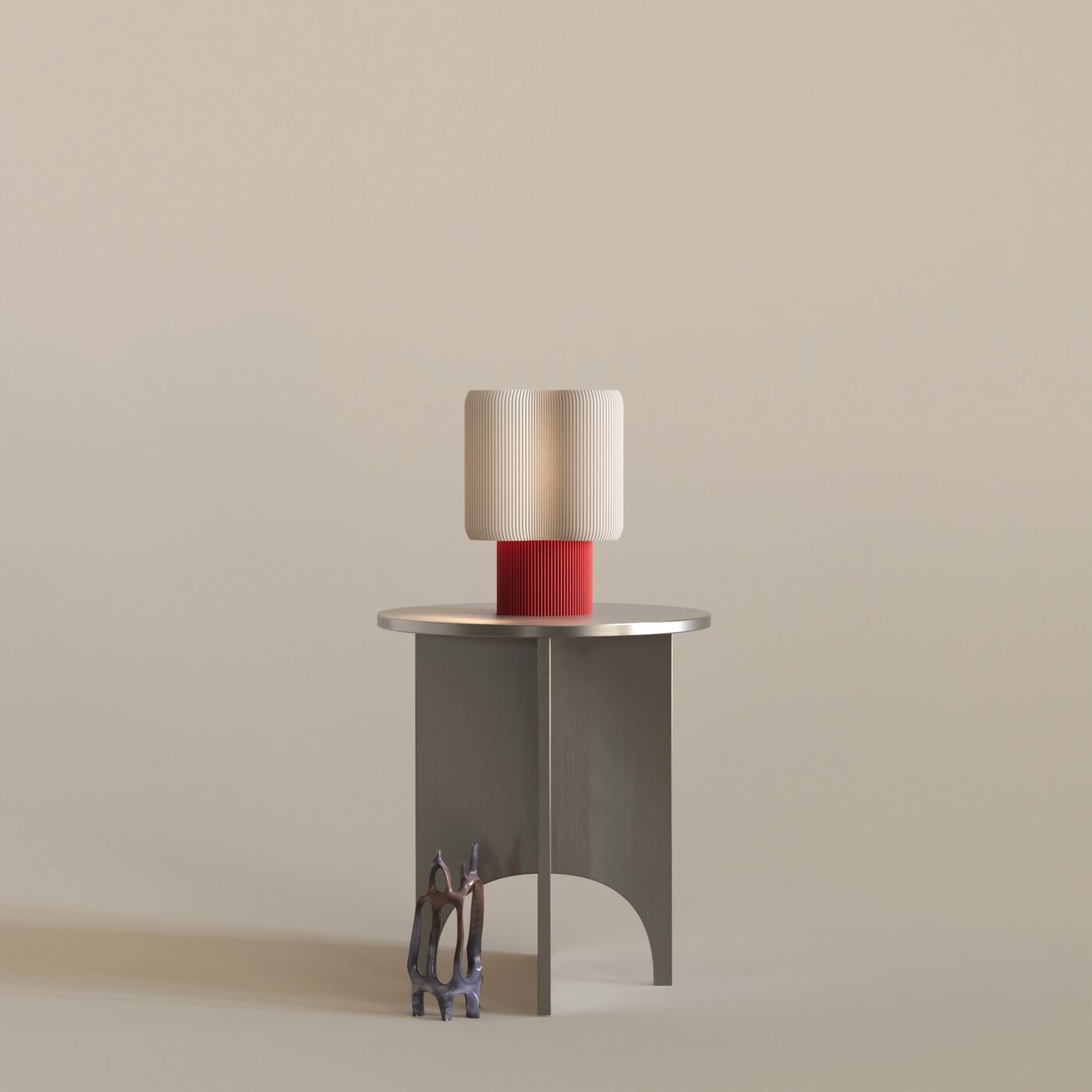 Doku Decorative Table Lamp – Chinese Red