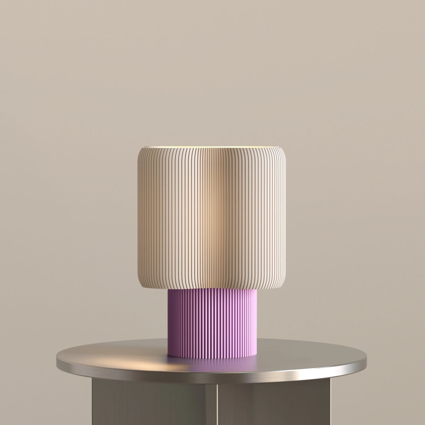 Doku Dekoratif Masa Lambası – Lilac