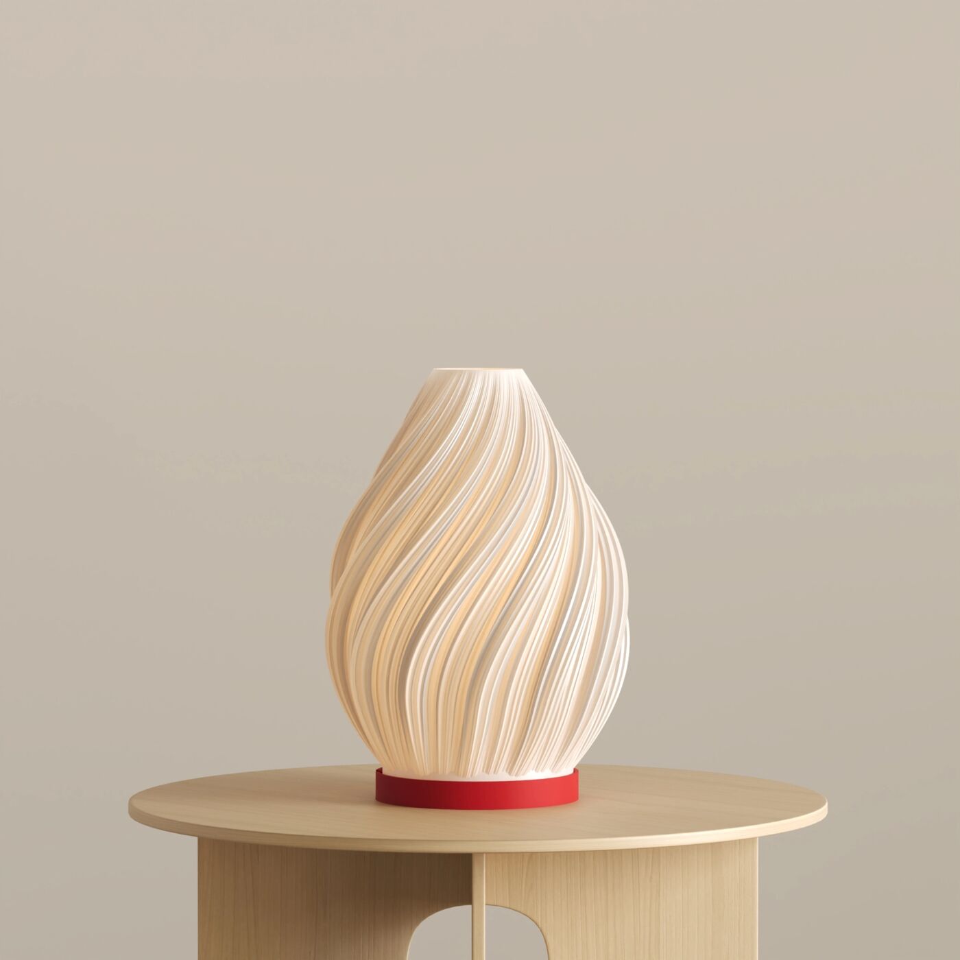 Fuoco-V2 Dekoratif Masa Lambası – Chinese Red