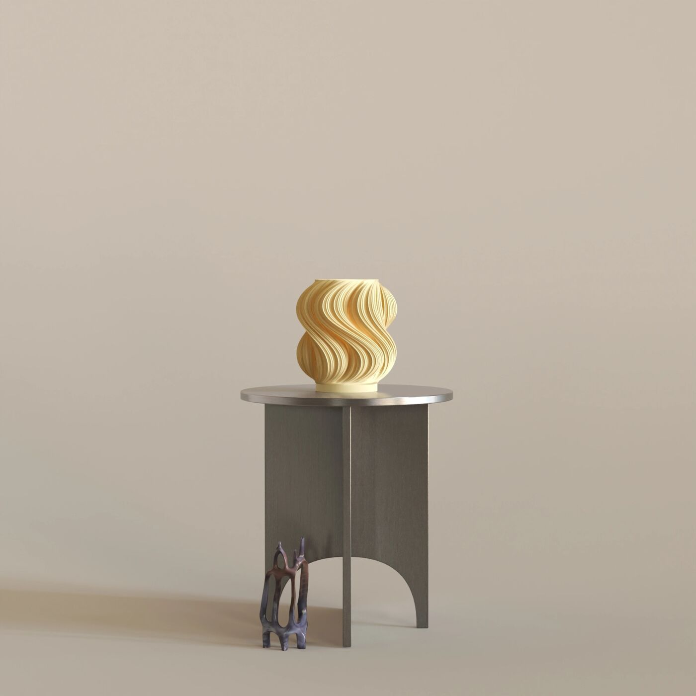 Creamo Decorative Table Lamp – Almond Yellow
