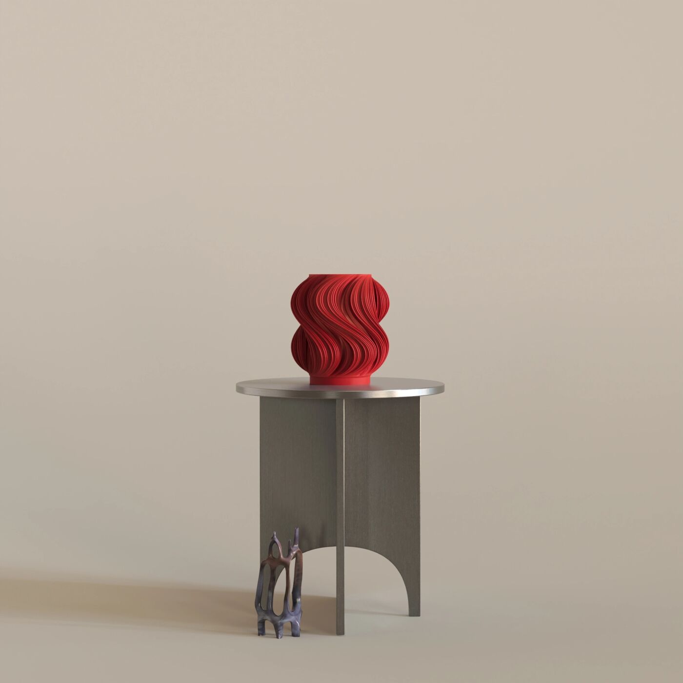 Creamo Dekoratif Masa Lambası – Chinese Red