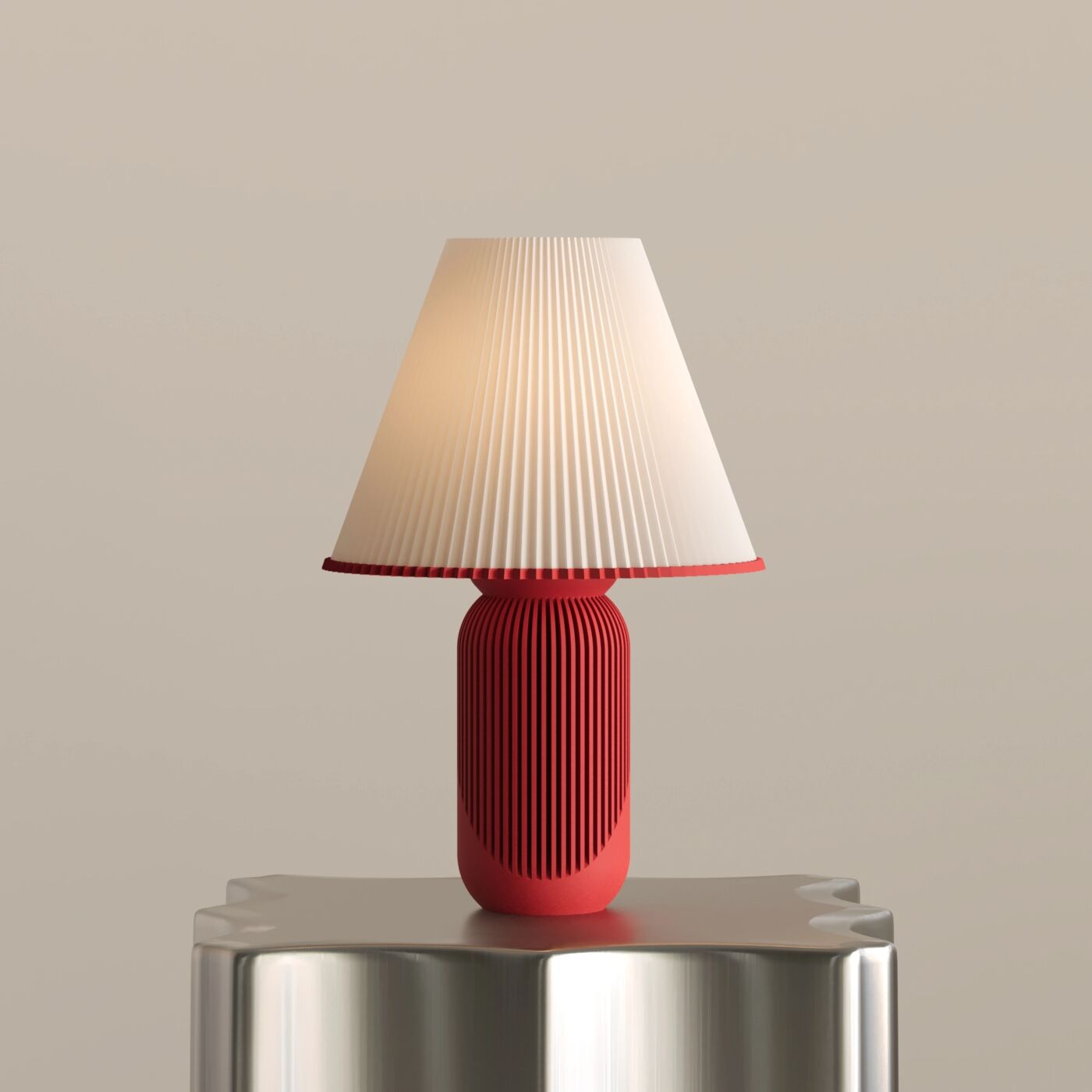 Sette Decorative Table Lamp – Chinese Red
