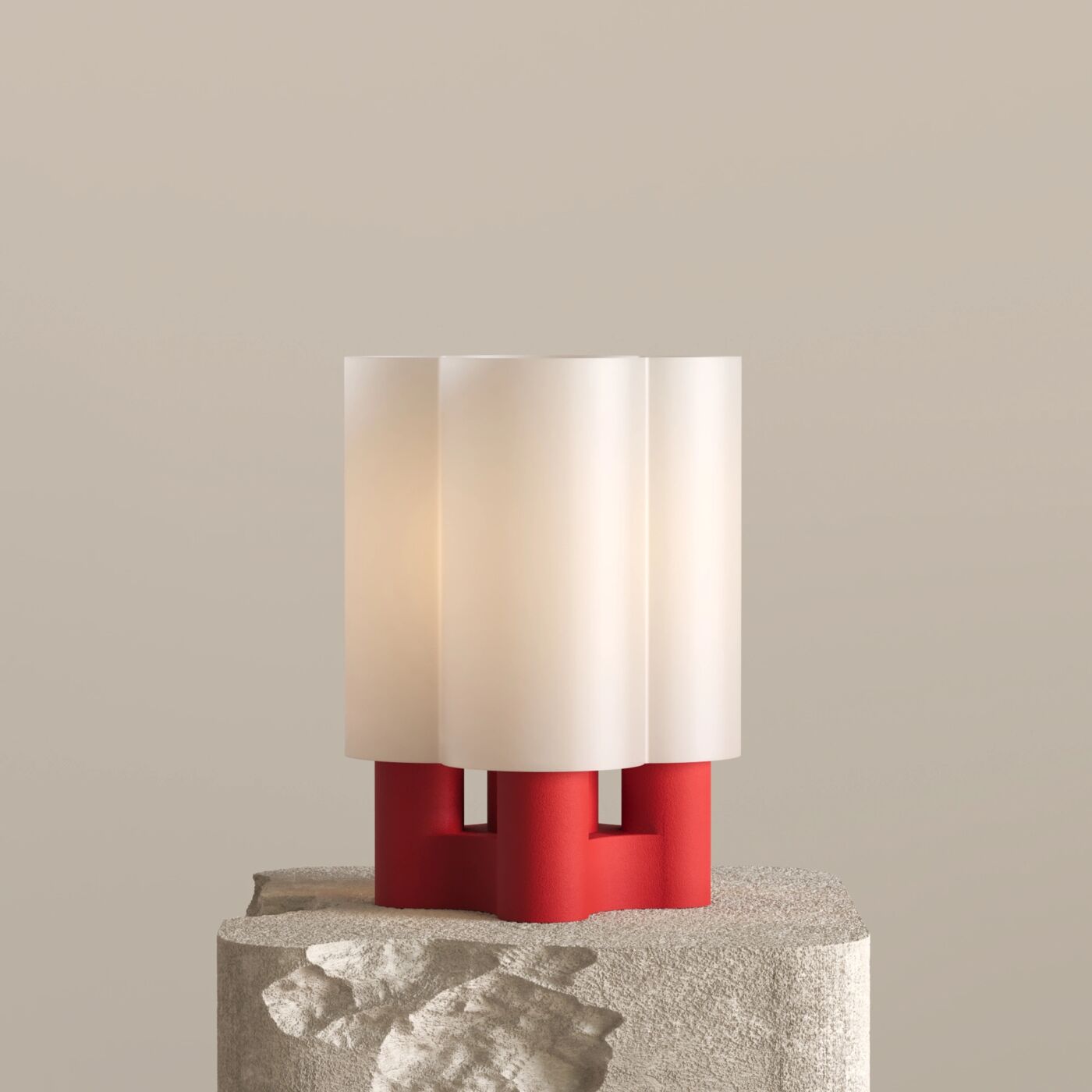 Sapporo Dekoratif Masa Lambası – Chinese Red