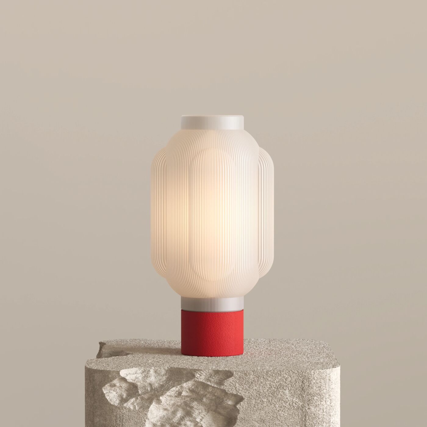 Oksa Decorative Table Lamp – Chinese Red