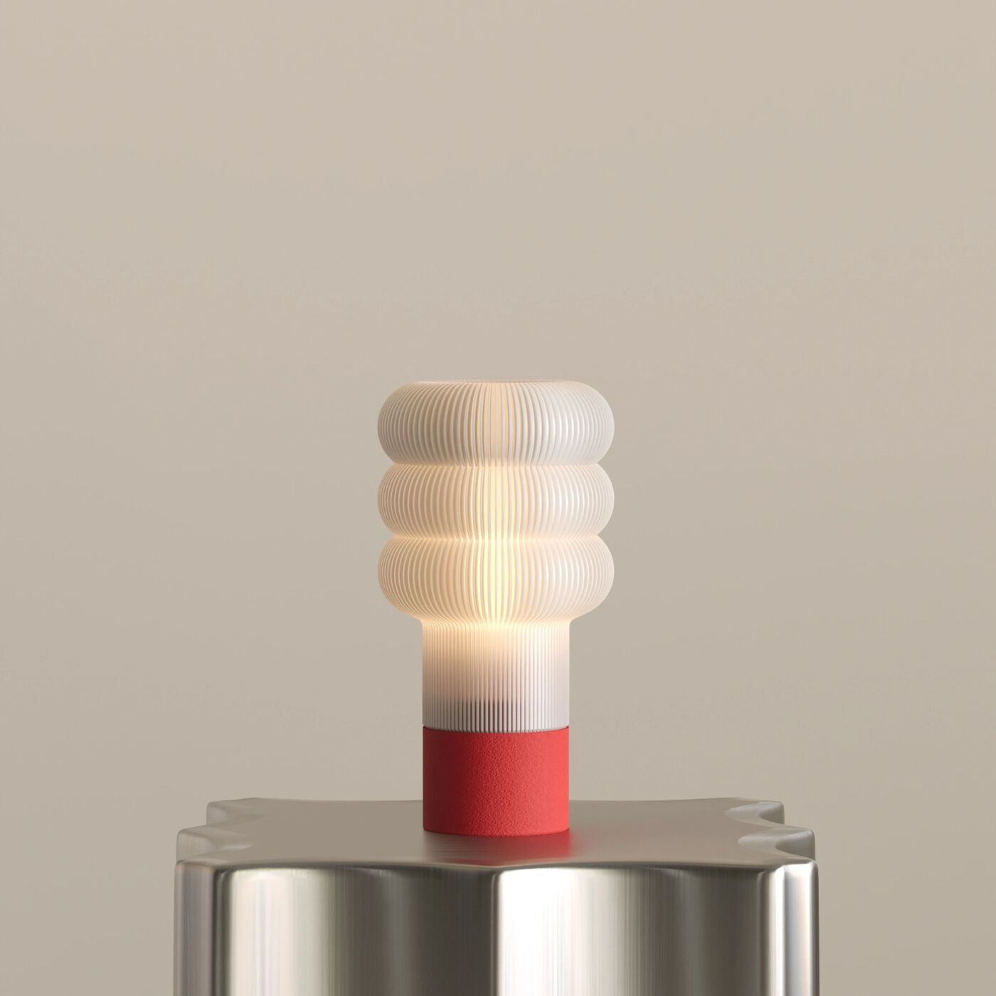 Orvo Decorative Table Lamp – Chinese Red