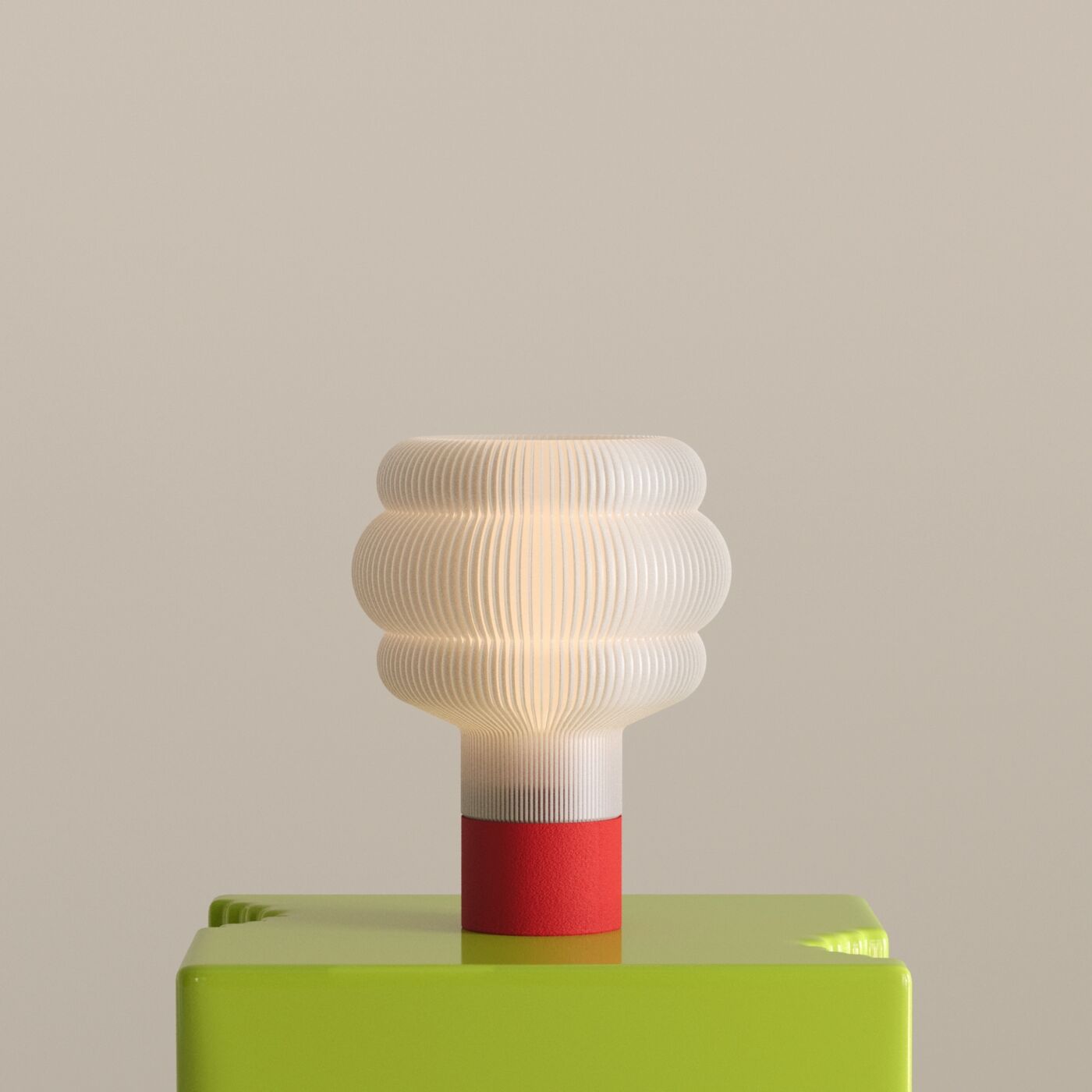 Ruisk Decorative Table Lamp – Chinese Red