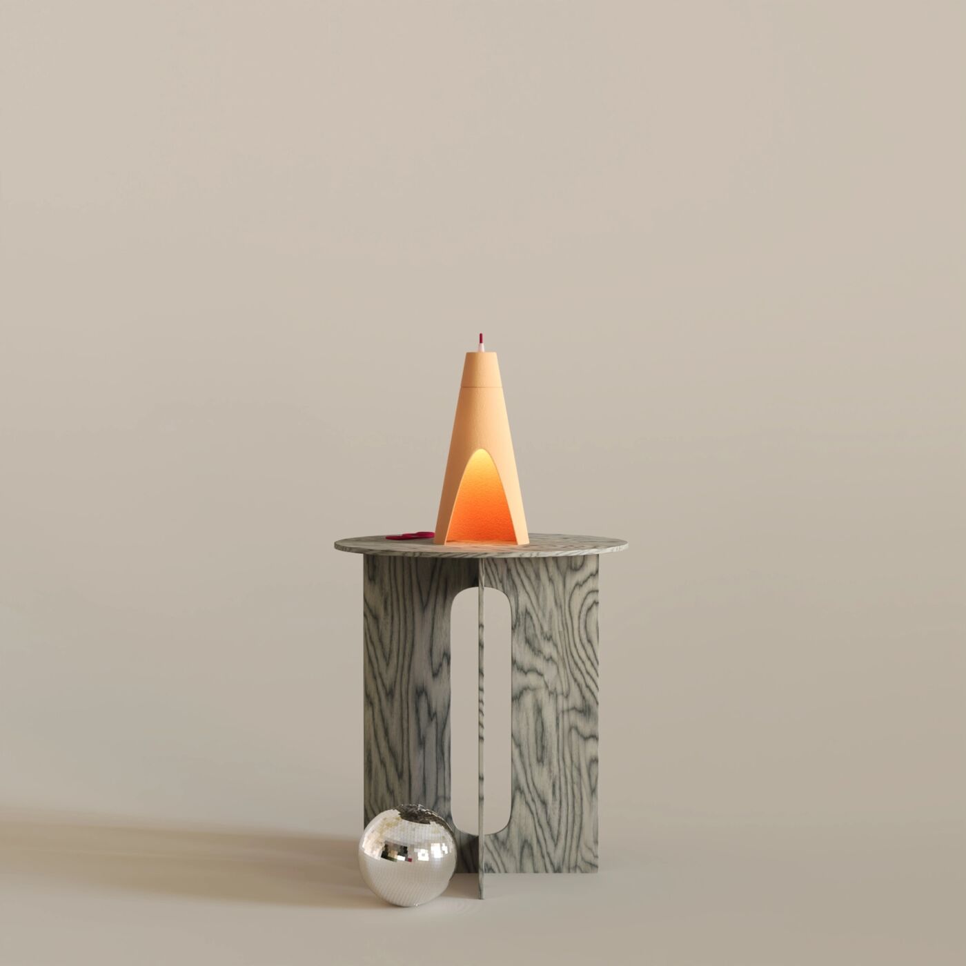Dome Decorative Table Lamp – Apricot