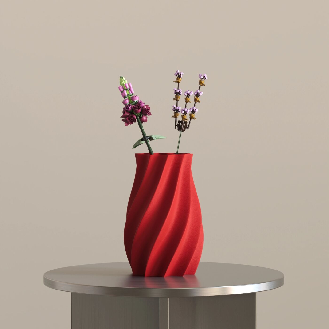 Kern Dekoratif Vazo – Chinese Red