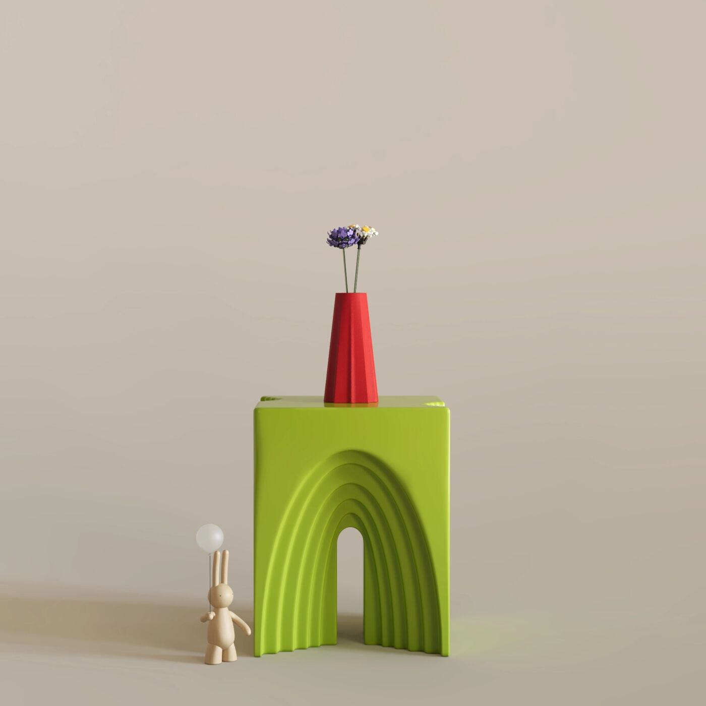Lode Dekoratif Vazo – Chinese Red