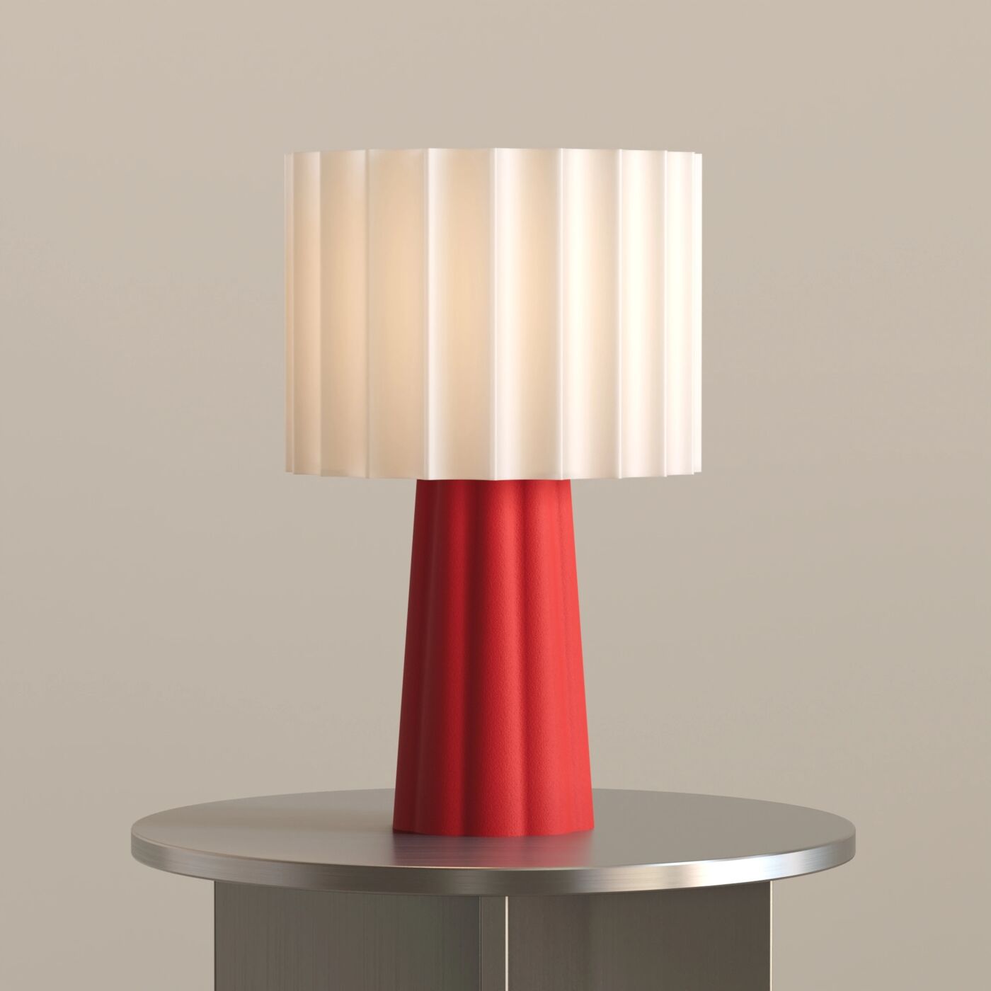 Rune Dekoratif Masa Lambası – Chinese Red