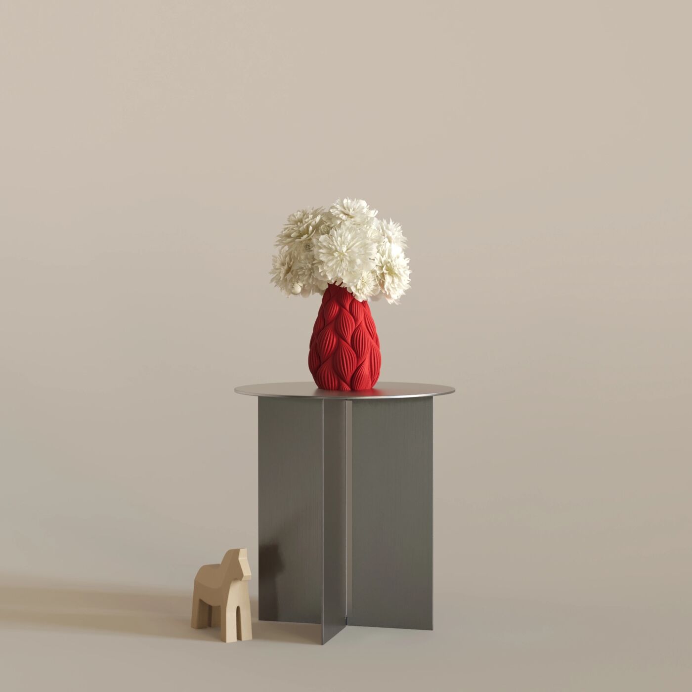 Splot Decorative Vase – Chinese Red