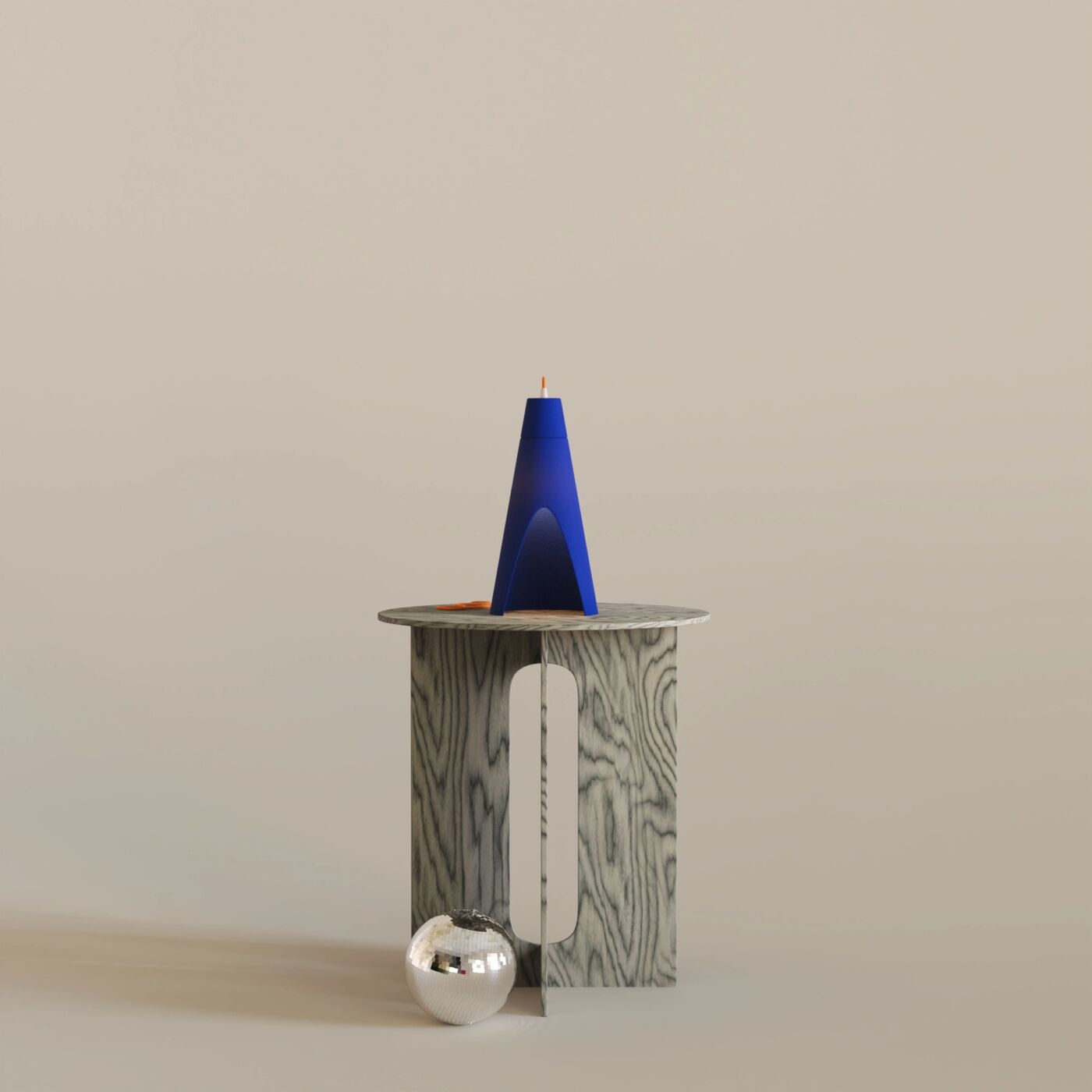 Dome Dekoratif Masa Lambası – RGB Blue
